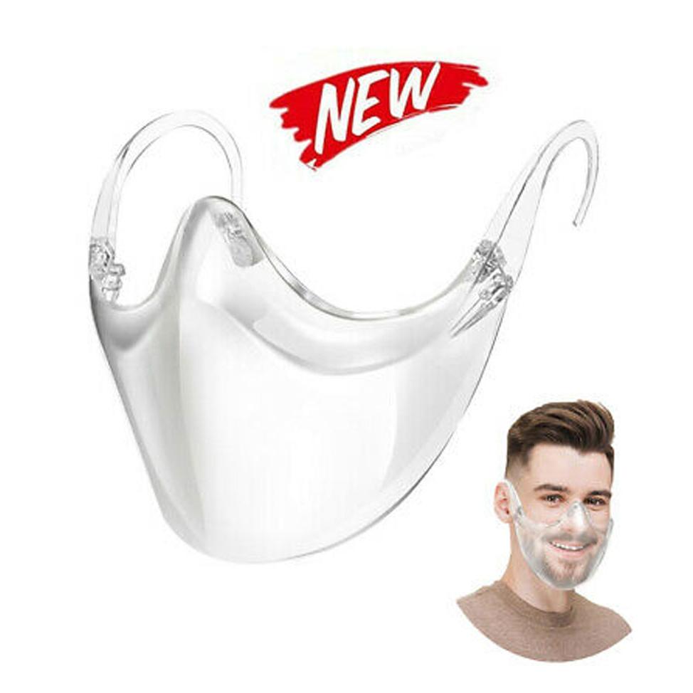 Face Shield Combine Plastic Reusable Clear Face Mask