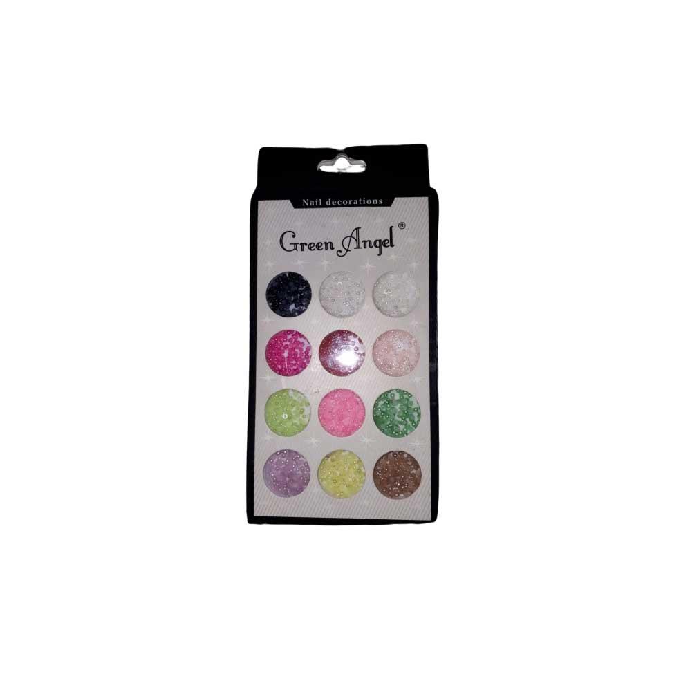 Green Angel Nail Art Pearls