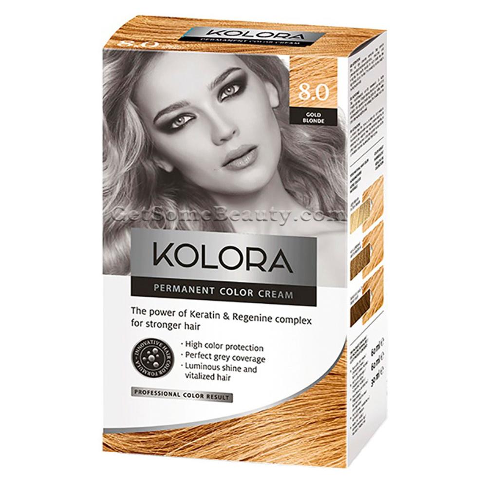 KOLORA permanent hair dye 8.0 