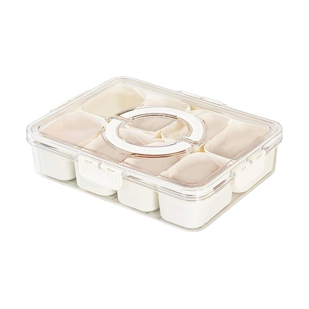 Portable Snack Plate Container