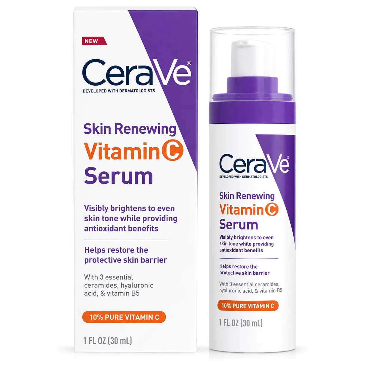 CeraVe Skin Renewing Vitamin C Serum 10% Pure Vitamin C 30ml