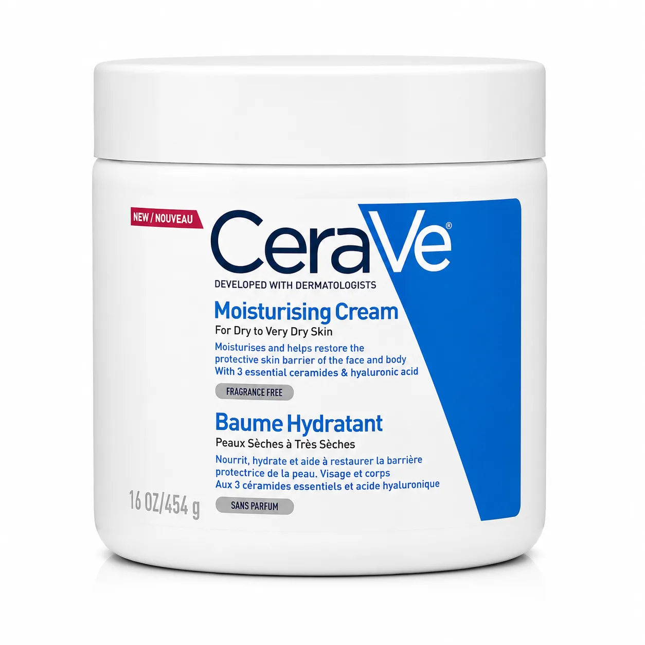 CeraVe Moisturising Cream for Dry to Very Dry Skin 454g