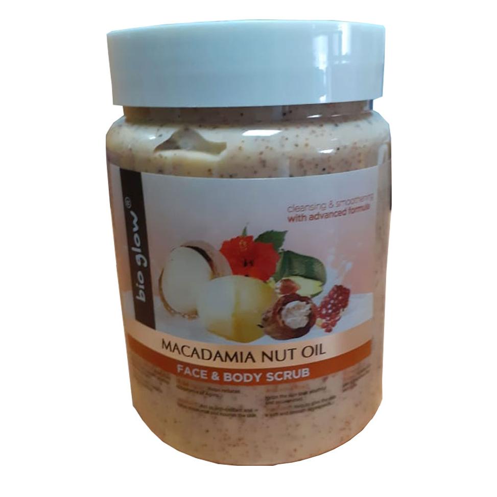 Bioglow Macadamia Nut Oil Face & Body Scrub