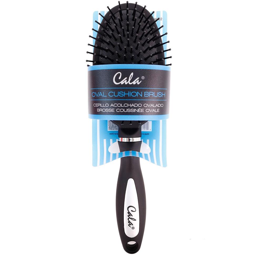 Cala Black Oval Cushion Brush 