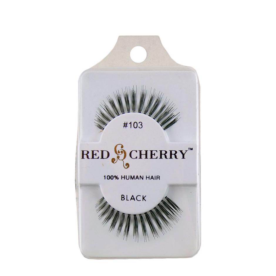 Red Cherry Eyelashes 100% Huma
