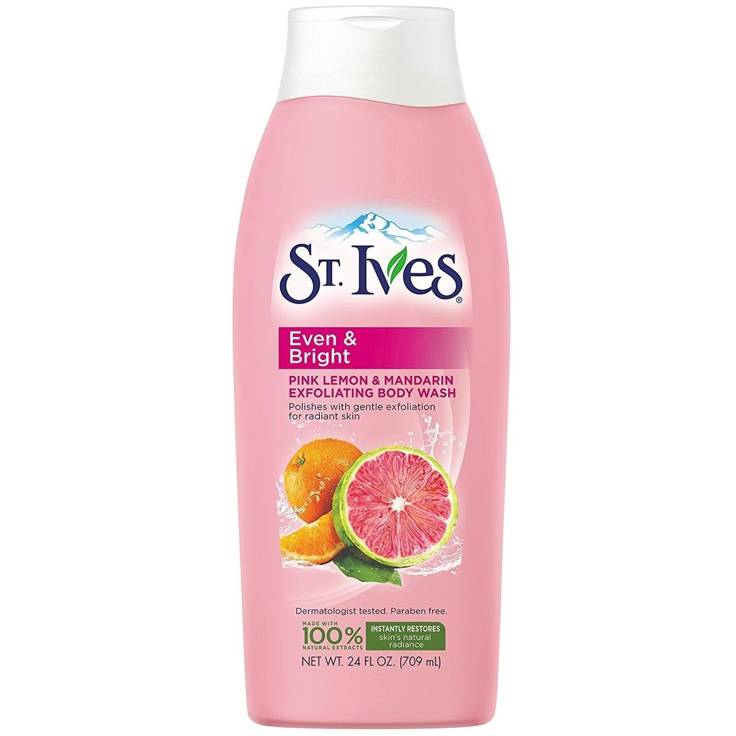 ST. Ives Radiant Skin Pink Lemon & Mandarin Orange Exfoliating Body Wash