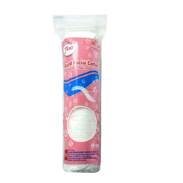 Flora Round Facial Cotton Pads
