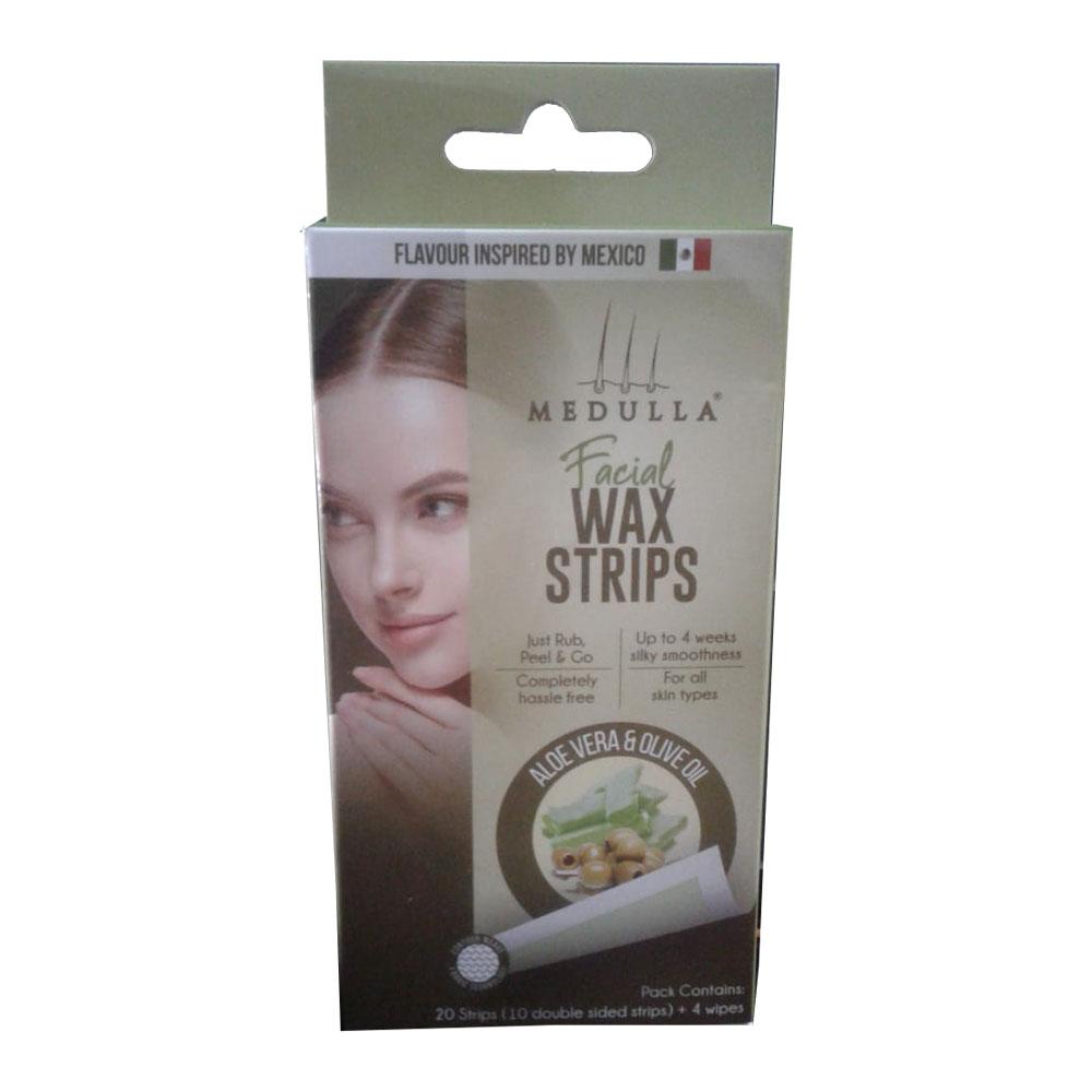 Medulla Facial Wax Strips Aloe