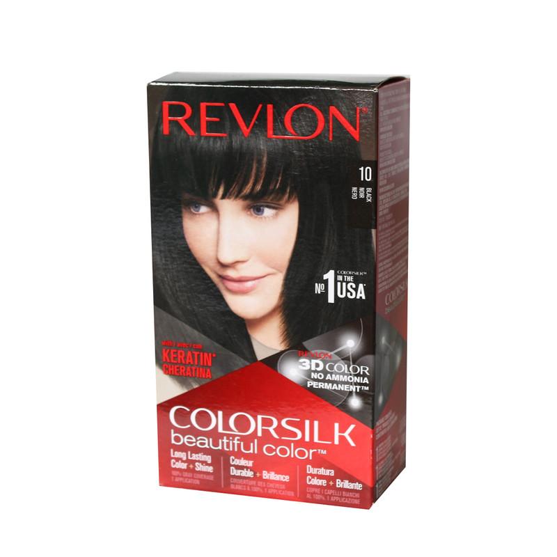  - Revlon Colorsilk Hair Color- 10 Black Noir Nero