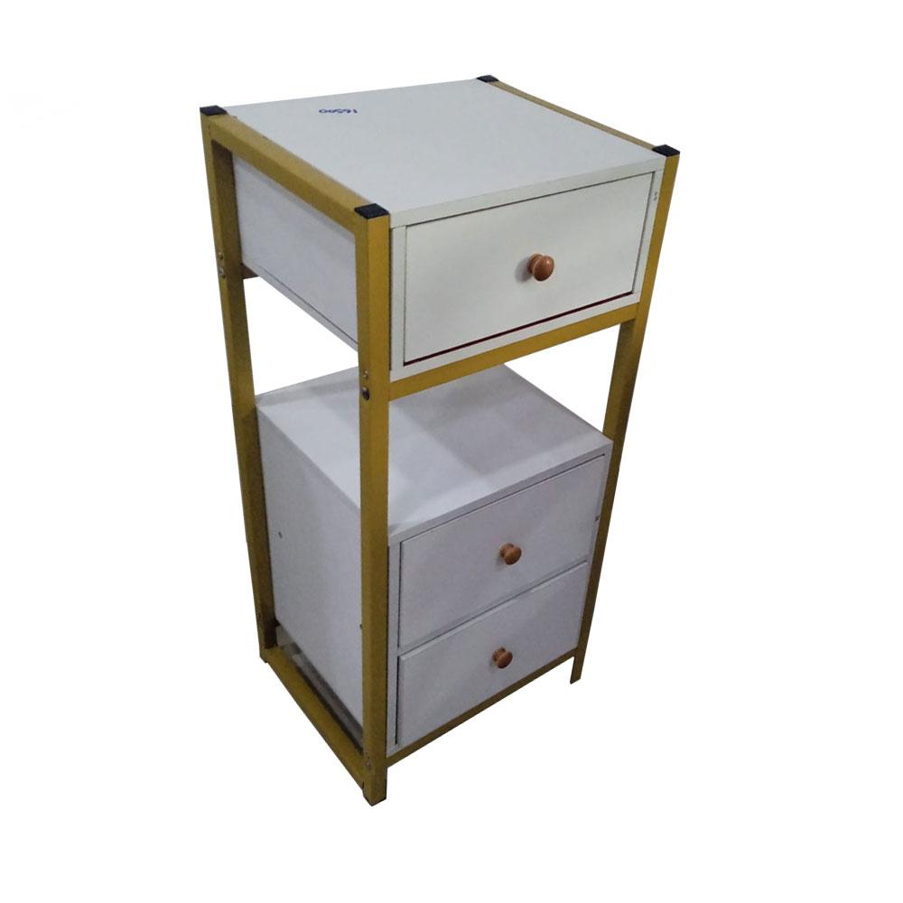 ICON  WHITE TROLLY ( WOOD )