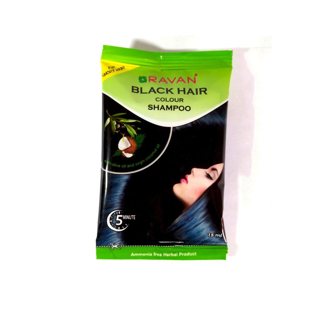 Ravan Black Hair Colour Shampo