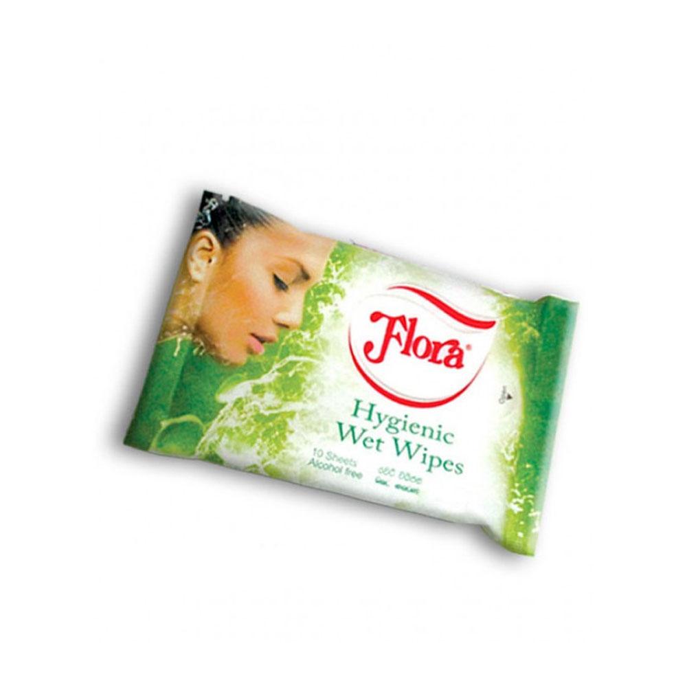 Floral Whitening Wet Wipes Misty Green
