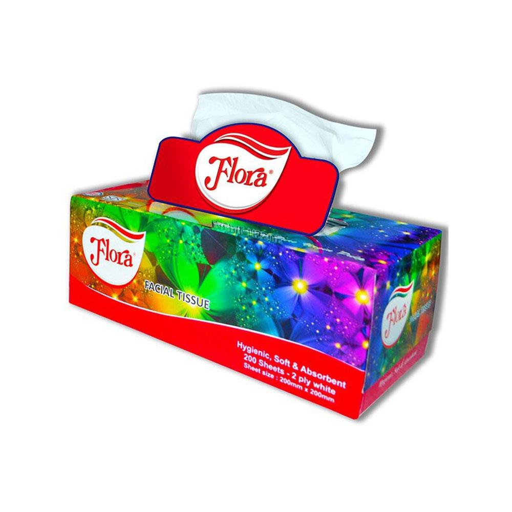 Flora Facial Tissues 200S 2 Pl
