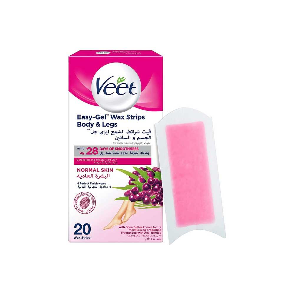 Veet Easy Gel Wax Strips Body 